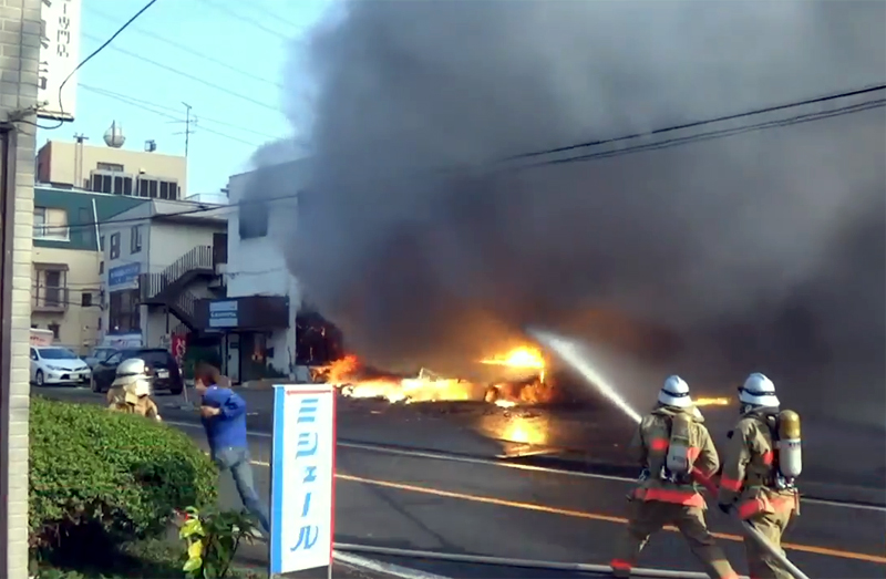 日本東京金屬加工廠火災現場